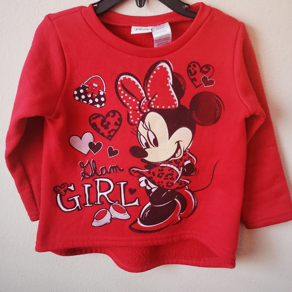 Red Valentine's day Disney minnie mouse sweatshirt